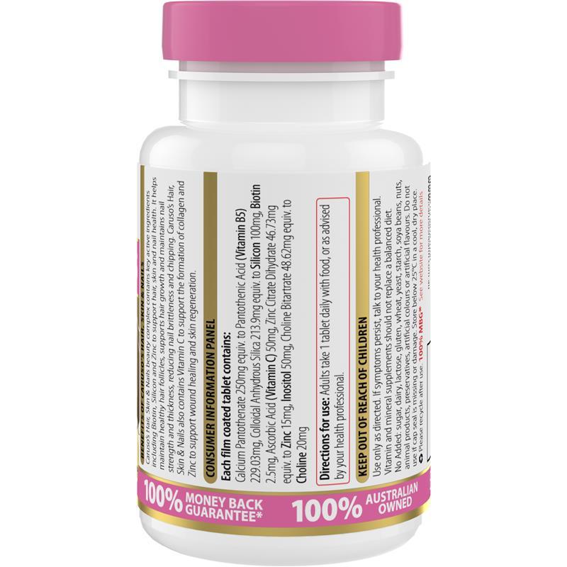 Carusos Hair Skin & Nails 60 Tablets