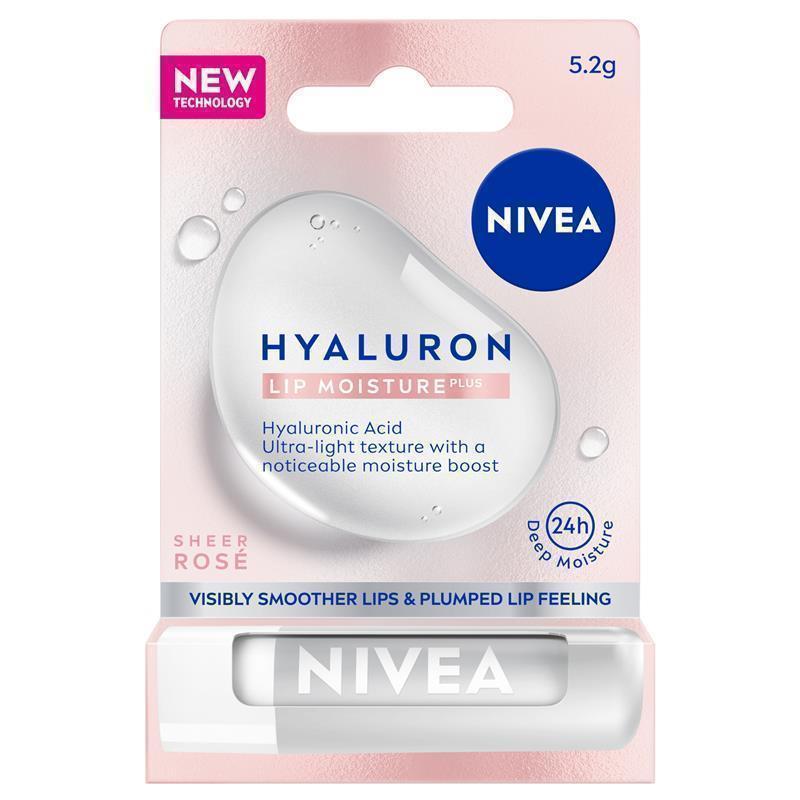 NIVEA Hyaluron Lip Moisture Balm Sheer Rose 5.2g
