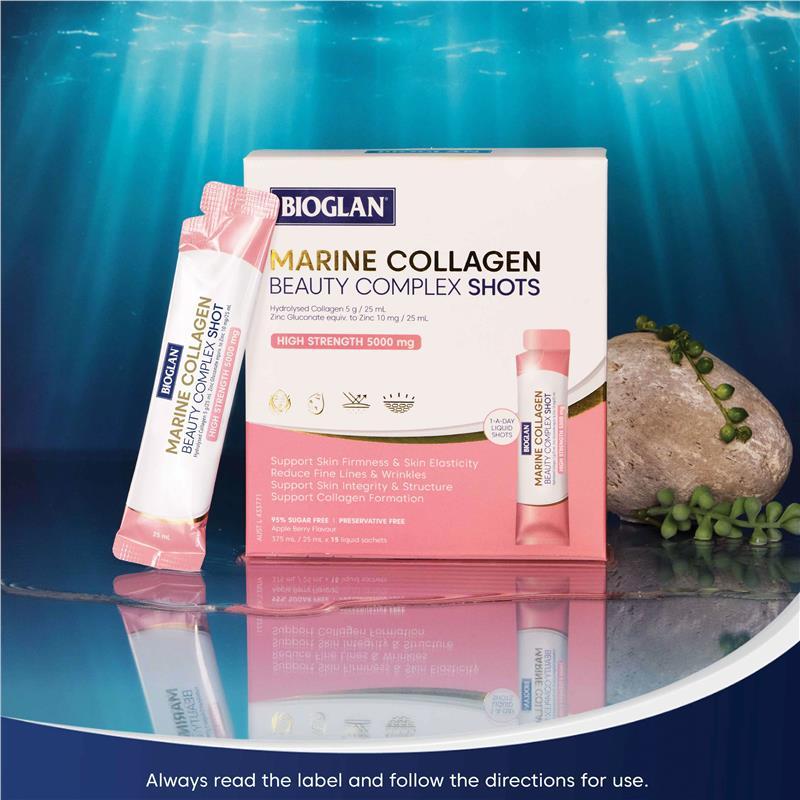 Bioglan Marine Collagen Beauty Complex 25ml x15 Shots