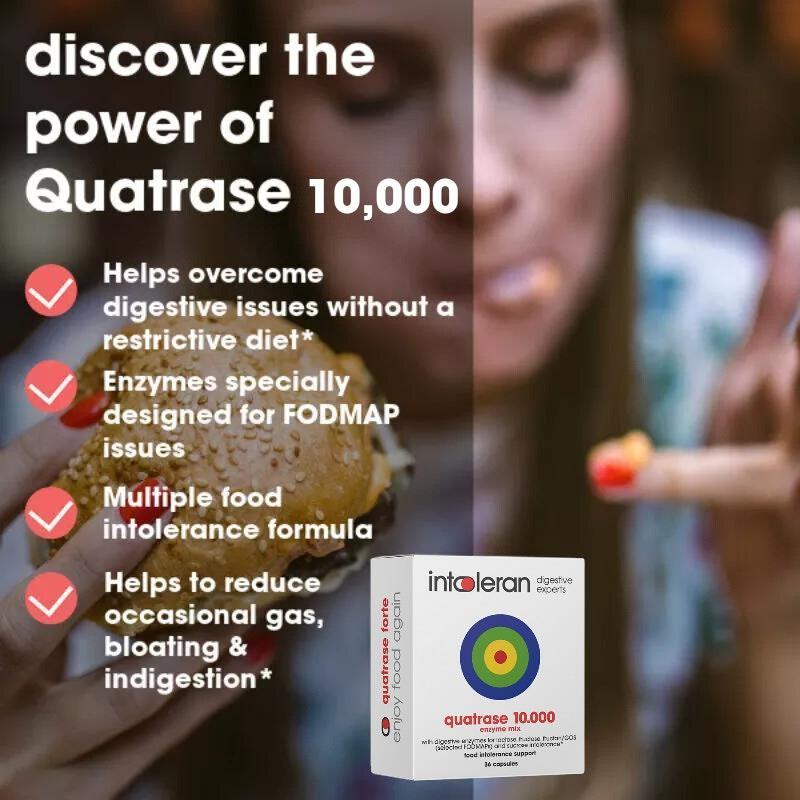 Intoleran Quatrase 10,000 36 Capsules