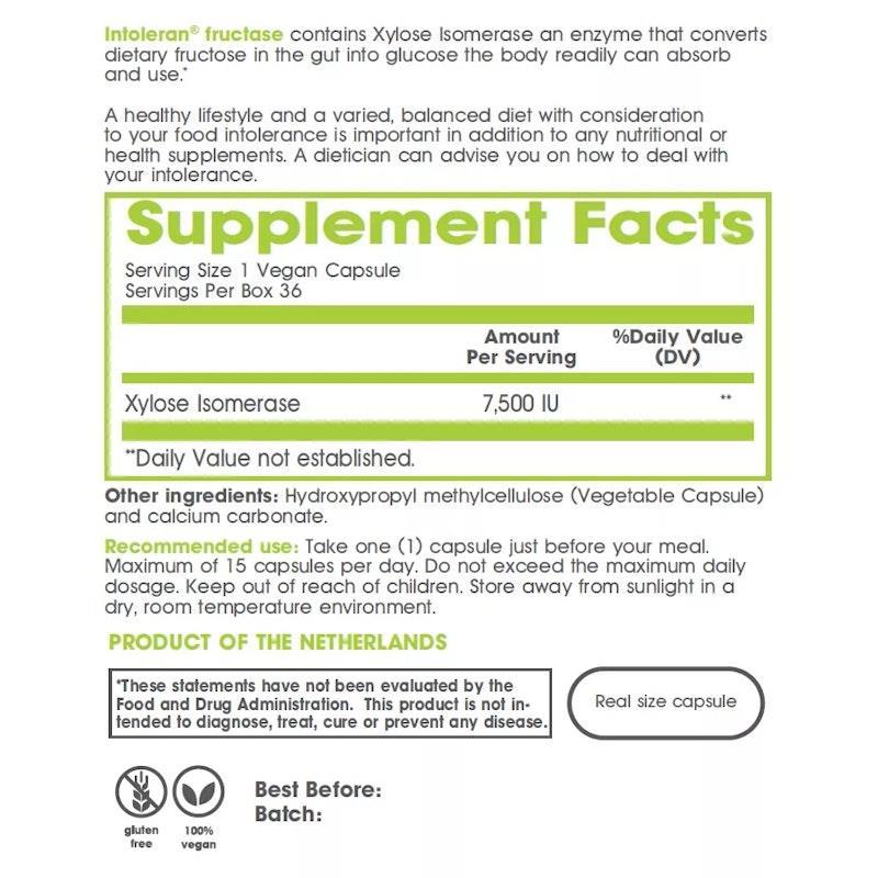 Intoleran Fructase 108 Capsules