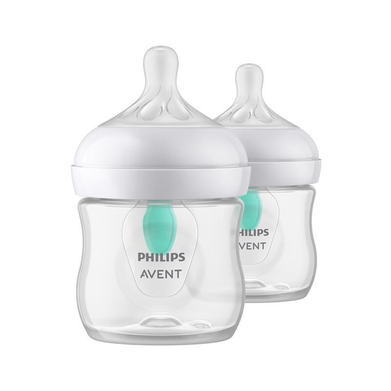 Avent Natural Response Feeding Bottles with AirFree Vent 125ml 2 Pack