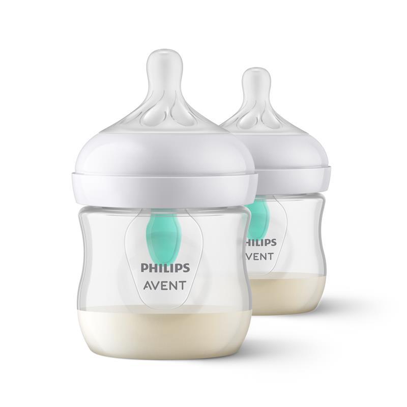 Avent Natural Response Feeding Bottles with AirFree Vent 125ml 2 Pack