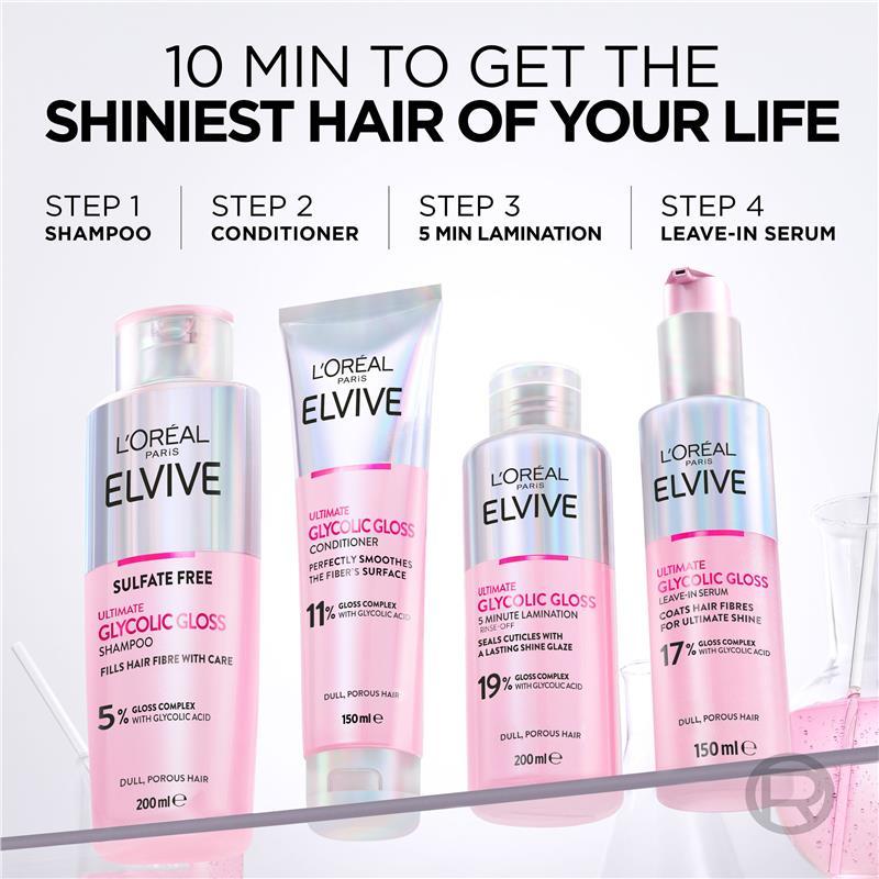 L'Oreal Paris Elvive Glycolic Gloss Lamination Treatment 200ml