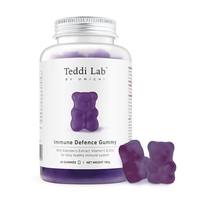 Teddi Lab by Unichi Elderberry Immune Defence Gummy 60s x3 - Daily Immune Support Pack