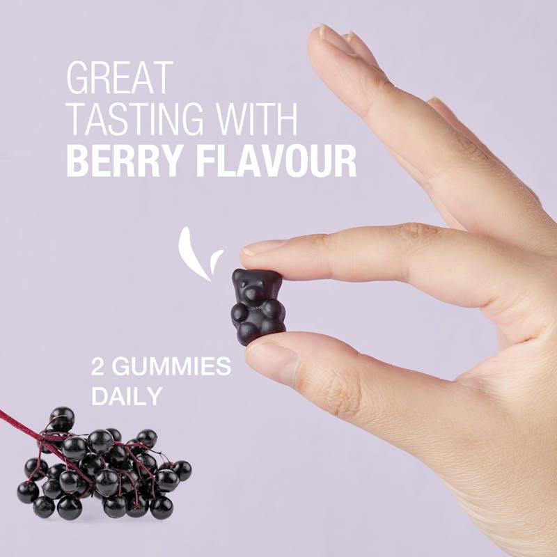Teddi Lab by Unichi Elderberry Immune Defence Gummy 60s x3 - Daily Immune Support Pack