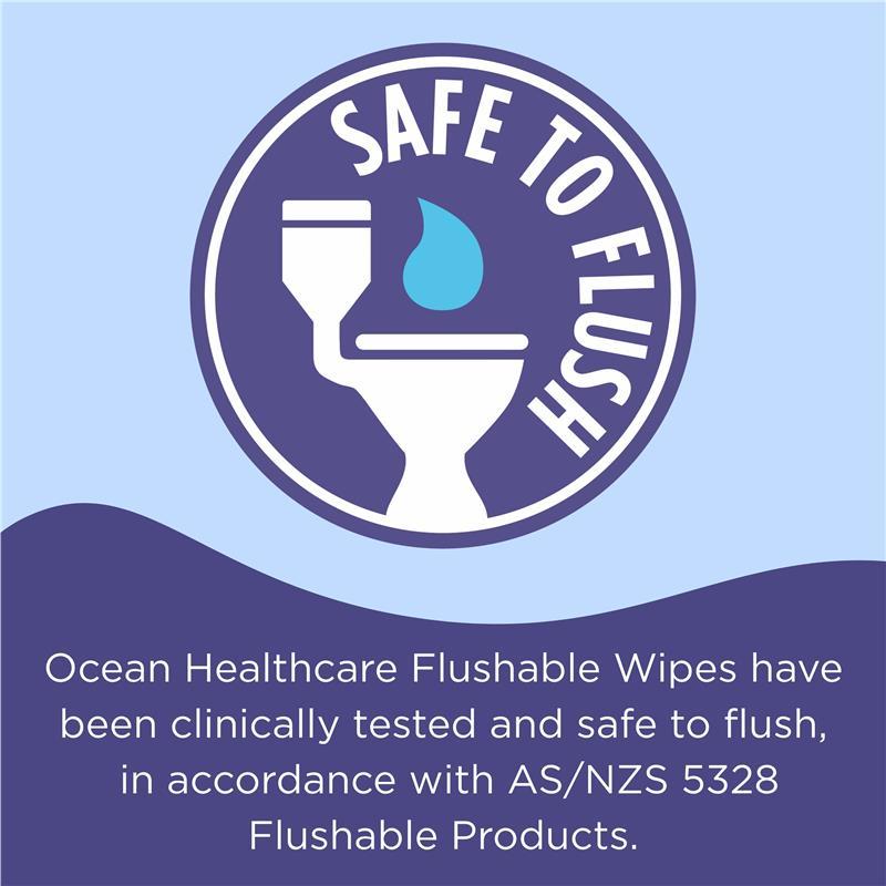 Ocean Healthcare Flushable Wipes 40 Pack