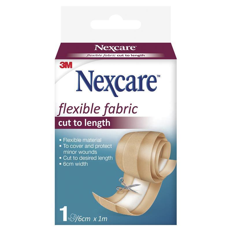 Nexcare Flexible Fabric Cut to Length 6cm x1m Roll
