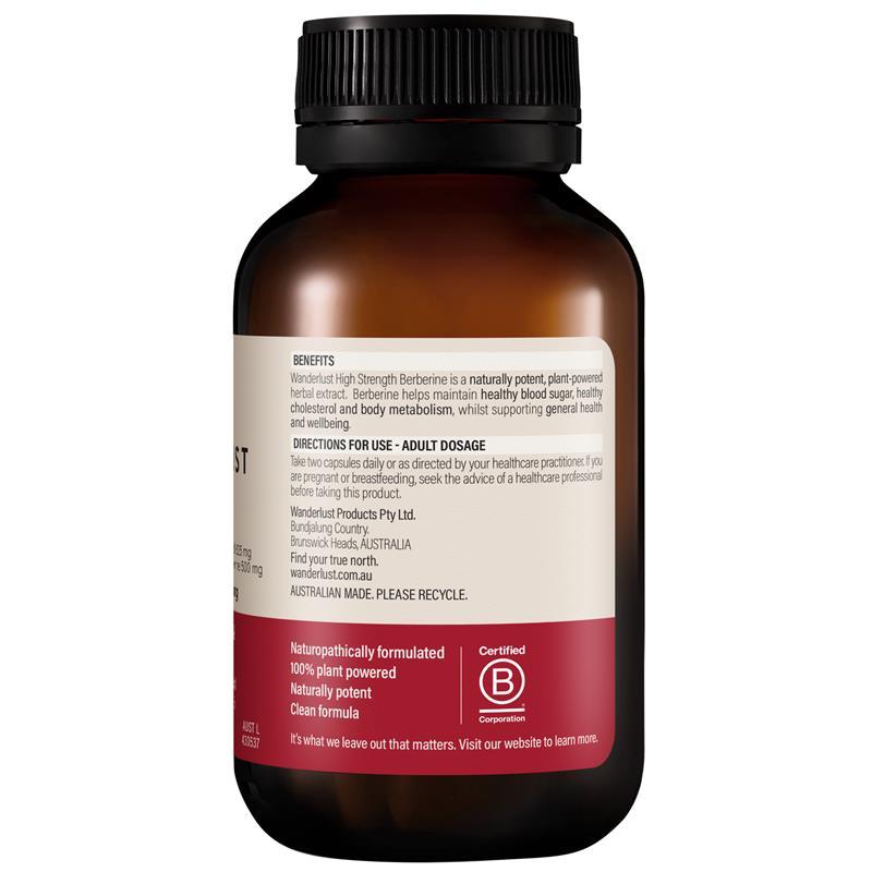 Wanderlust Berberine 60 Capsules
