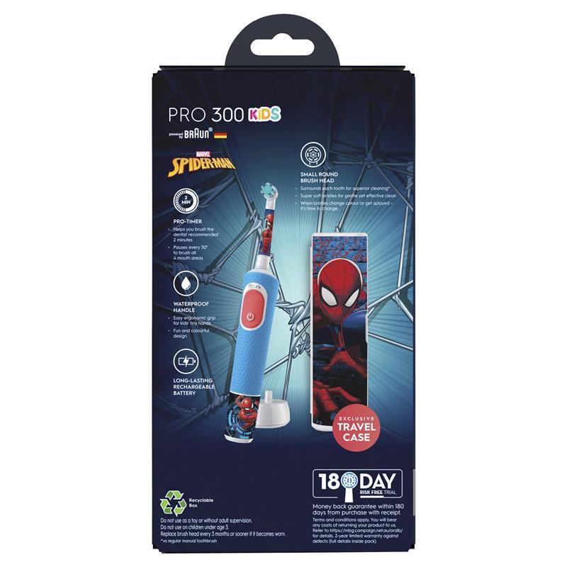 Oral B Power Toothbrush Pro 300 Kids Spiderman