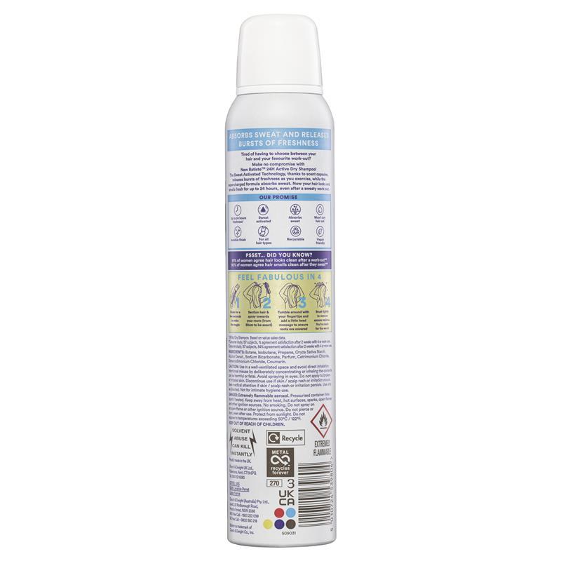Batiste 24H Active Dry Shampoo 200ml