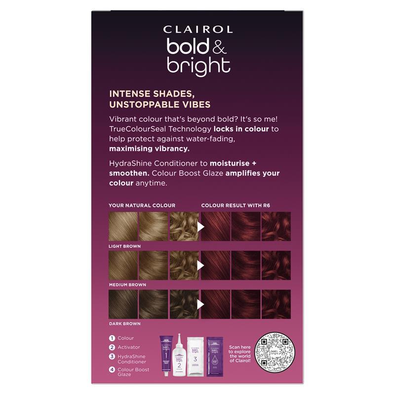 Clairol Bold N Bright Shade R6 Intense Cherry