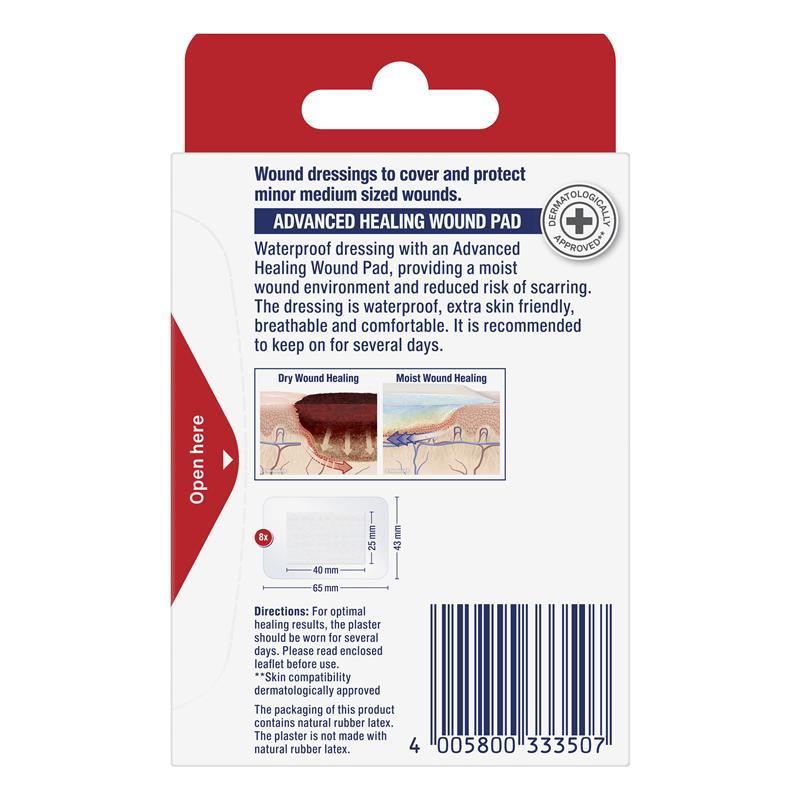Elastoplast Waterproof Fast Healing Dressings 8 Pack