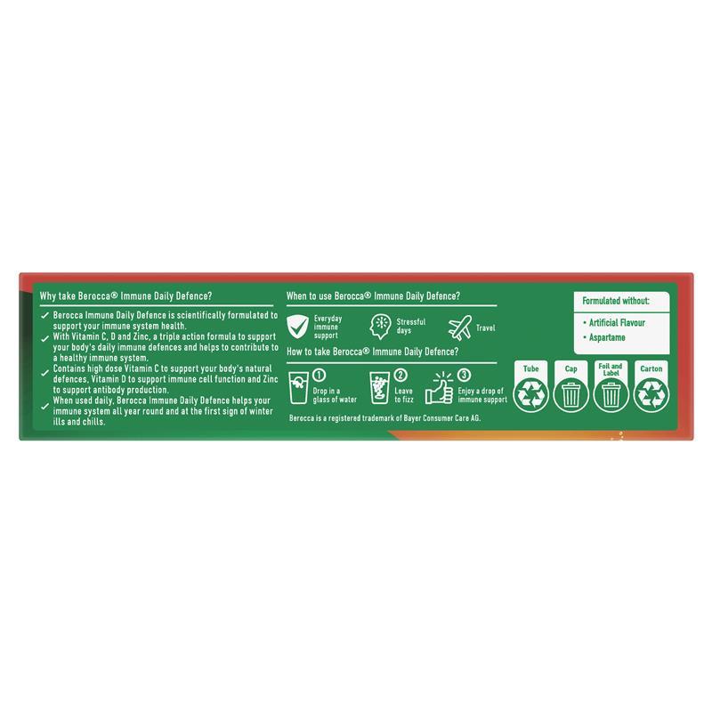 Berocca Immune Daily Defence Orange 30 Effervescent Tablets