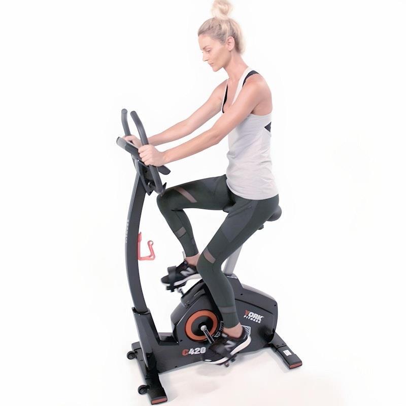 York C420 Upright Exercise Bike One Size