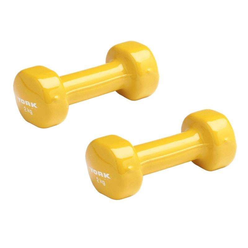 York 2kg PVC Dumbbell Single 1pc