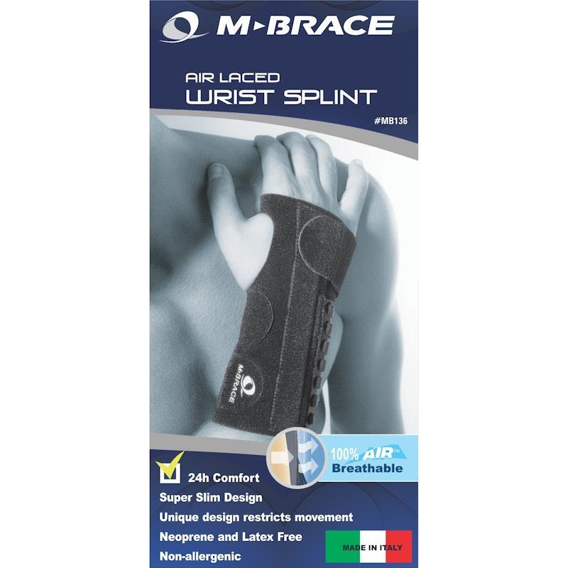 M-Brace AIR Laced Wrist Splint LEFT/XLG