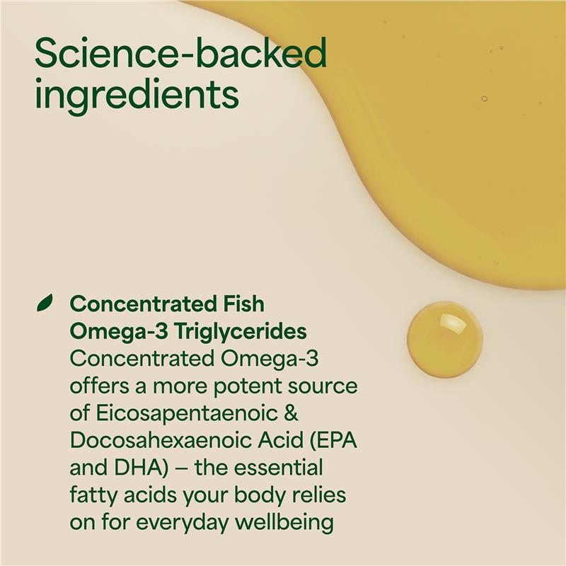 Nature's Own Concentrated Fish Oil 4 in 1 180 Capsules