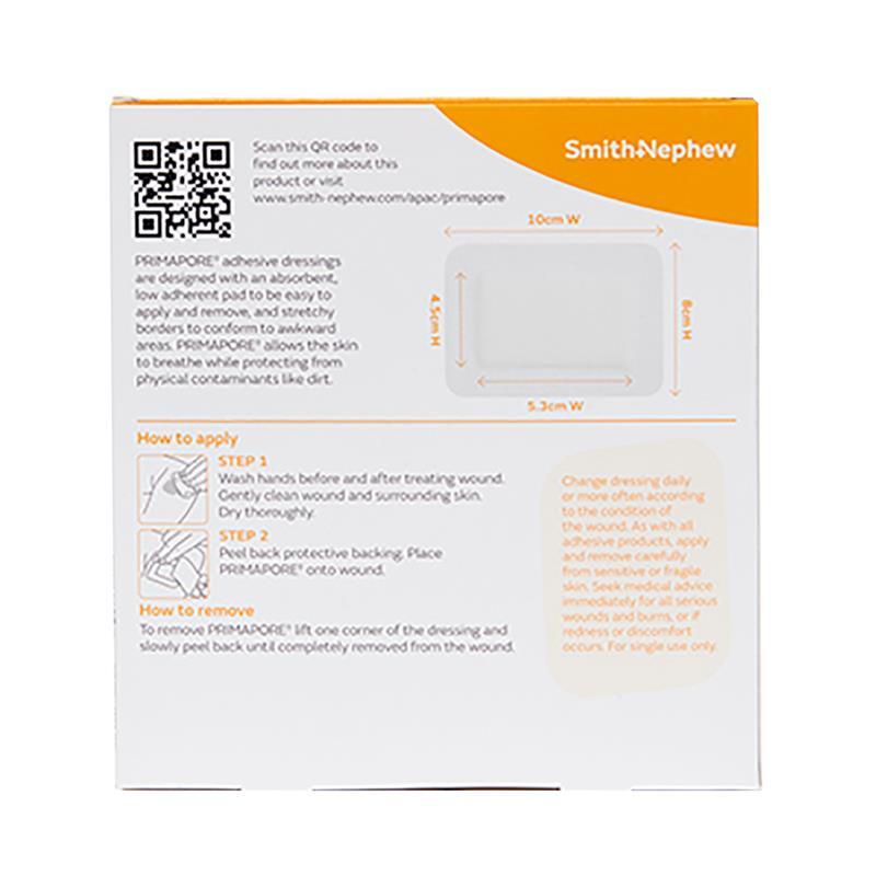 Primapore Flexible Fabric Dressing 10cm x 8cm 3 Pack