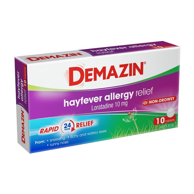 Demazin Allergy & Hayfever 10 Tablets