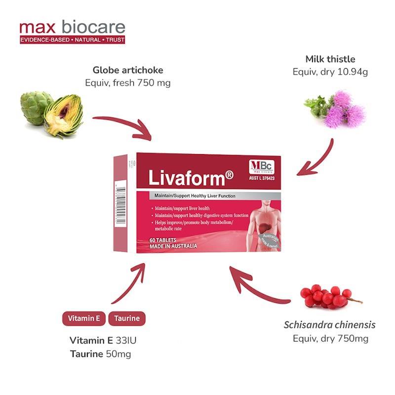 Max Biocare Livaform® 60Tablets