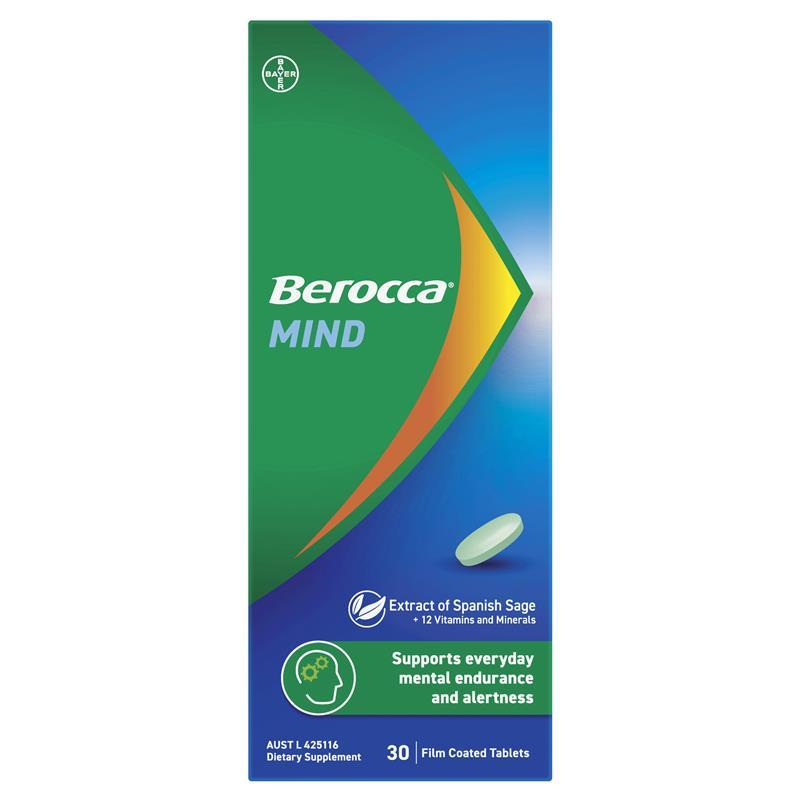 Berocca Mind with Sage 30 Film Coated Tablets