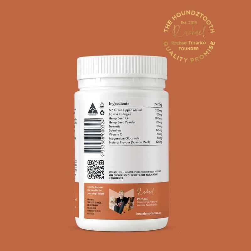 HOUNDZTOOTH Hemp Mobility Aid Health Supplement for Dogs 200g