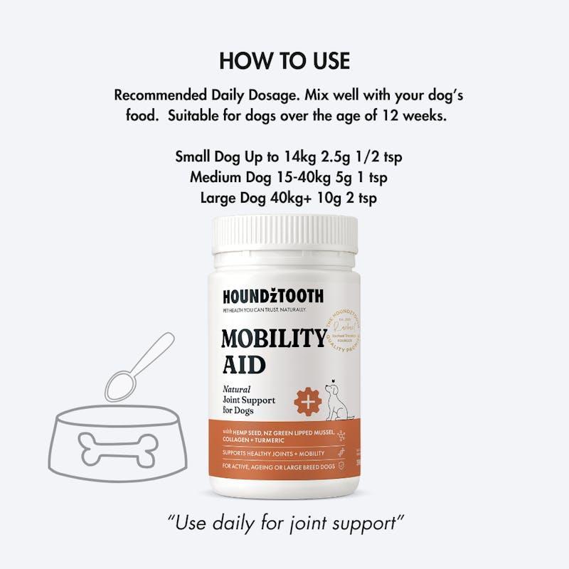 HOUNDZTOOTH Hemp Mobility Aid Health Supplement for Dogs 200g