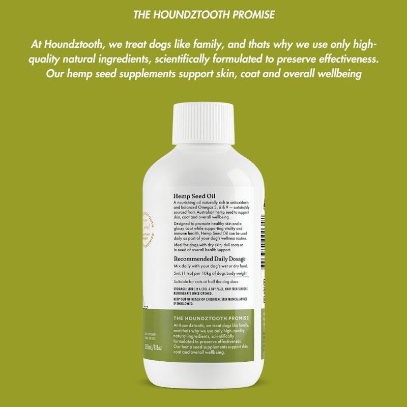 HOUNDZTOOTH Hemp Seed Oil for Dogs 250ml