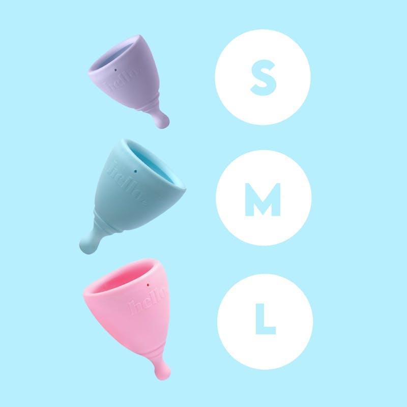 Hello Period Average Cervix Cup Blue MED