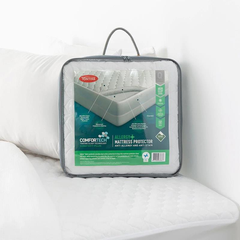 Tontine Comfortech Comfort Plus Double Bed Anti Allergy Mattress Protector 1pc
