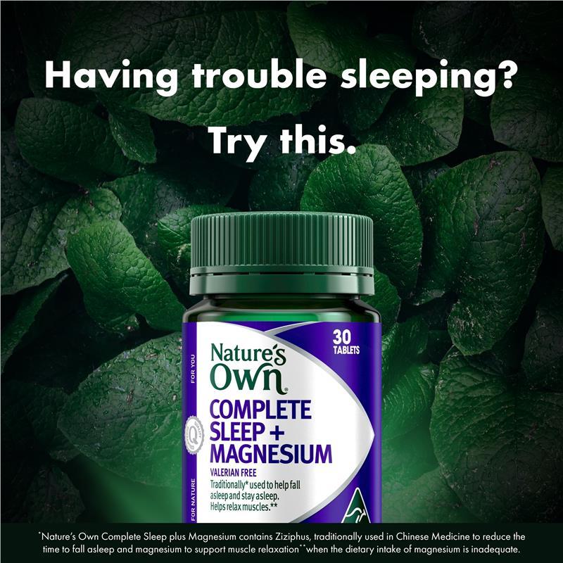 Nature's Own Complete Sleep + Magnesium 30 Tablets