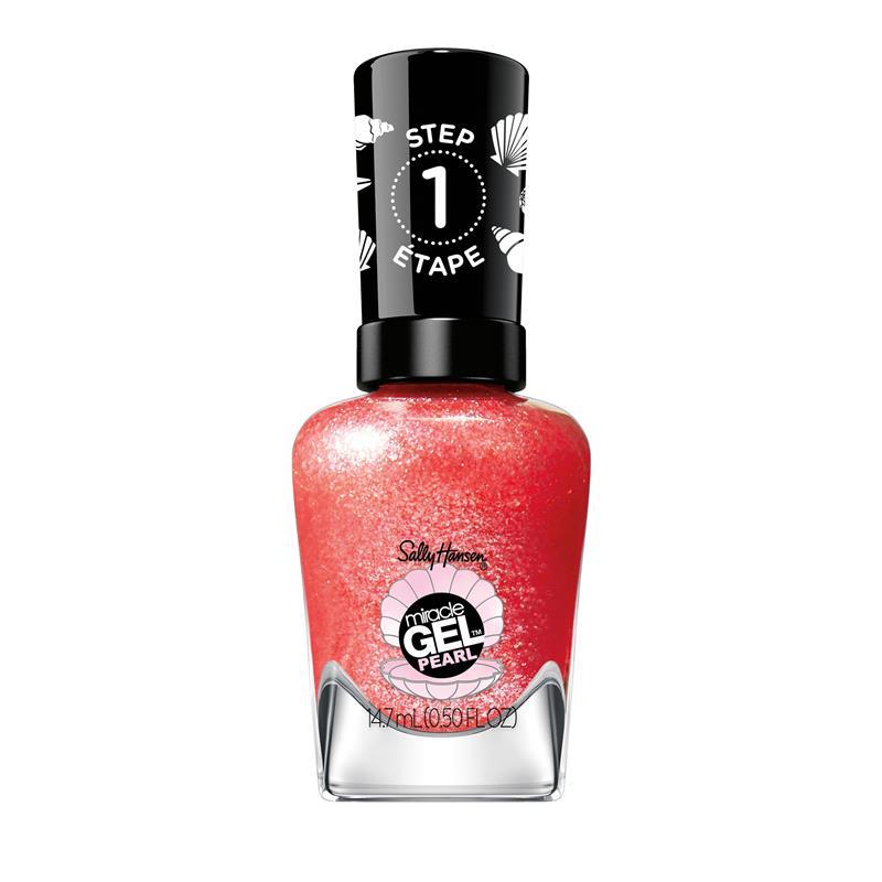 Sally Hansen Miracle Gel Nail Polish Modern Pearl Collection Rare Red Pearl Limited Edition