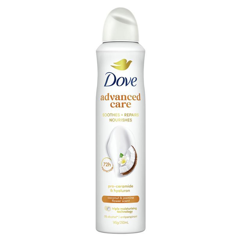 Dove Women Advanced Care Antiperspirant Aerosol Coconut & Jasmine Flower 250ml