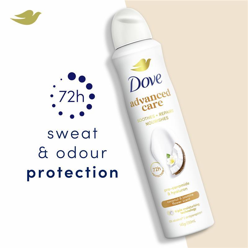 Dove Women Advanced Care Antiperspirant Aerosol Coconut & Jasmine Flower 250ml