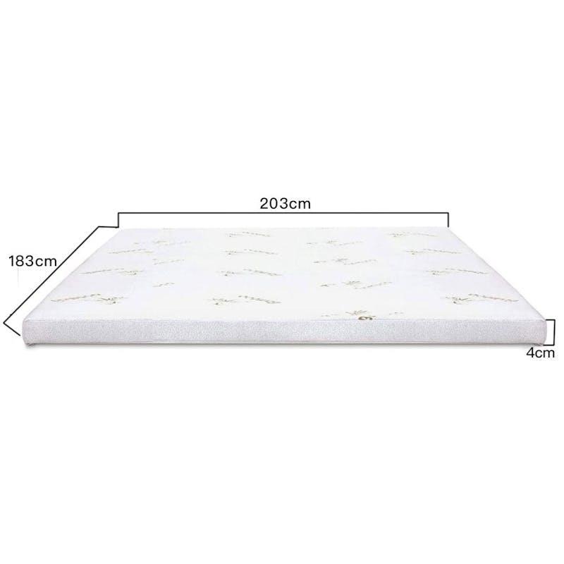 Clevinger 4cm Memory Foam Mattress Topper with Bamboo Cover - King 1pc
