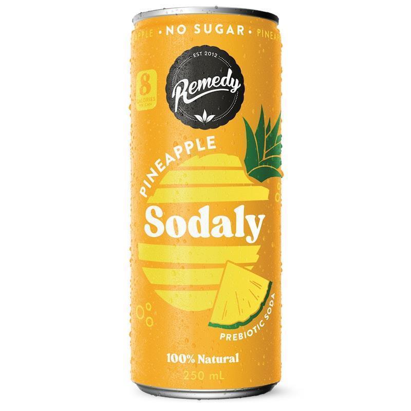 Remedy Sodaly Pineapple 250ml Can x 24