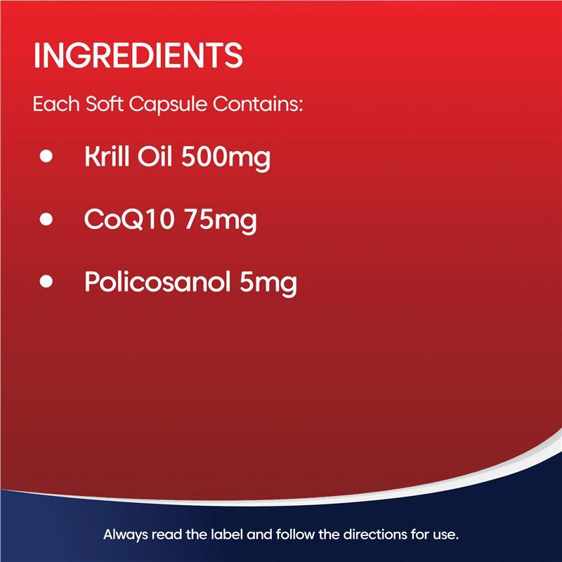 Bioglan Red Krill Oil Active Heart 60 Capsules