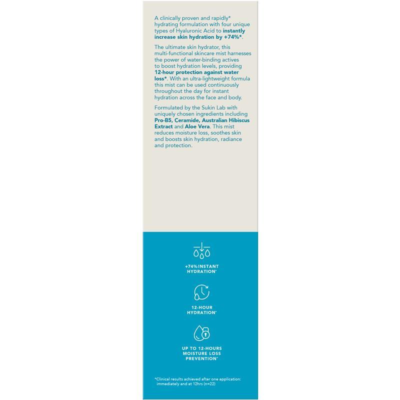 Sukin Aquaboost 3D Hyaluronic Acid Hydration Mist 125ml