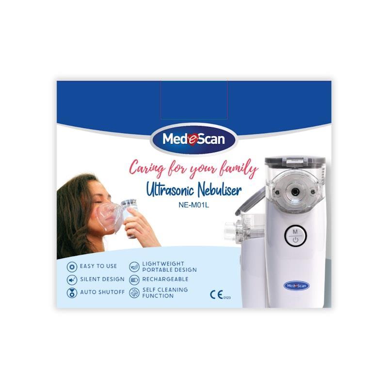 MedeScan Portable & Rechargeable Ultrasonic Mesh Nebuliser 1unit