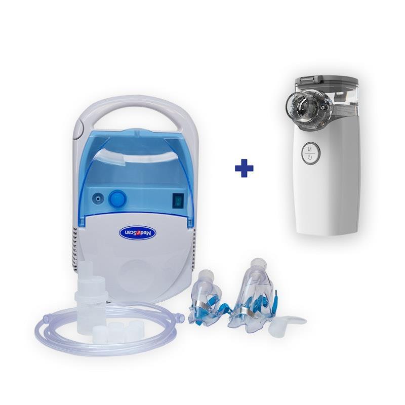 MedeScan Nebuliser + Ultrasonic Portable Mesh Nebuliser Bundle