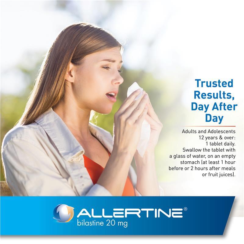 Allertine 20mg 80 Tablets Exclusive Size