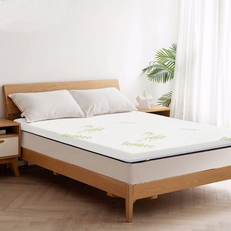 Clevinger 4cm Memory Foam Mattress Topper with Bamboo Cover - Double 1pc