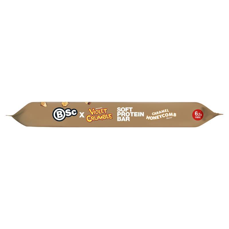 BSc x Violet Crumble Soft Protein Bar Caramel Honeycomb 55g