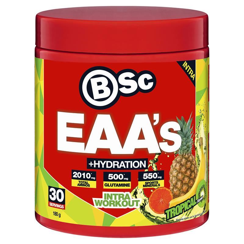 BSc EAAs + Hydration Tropical 180g