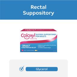Buy Coloxyl Glycerol Adult 12 Suppositories online at Chemist Warehouse