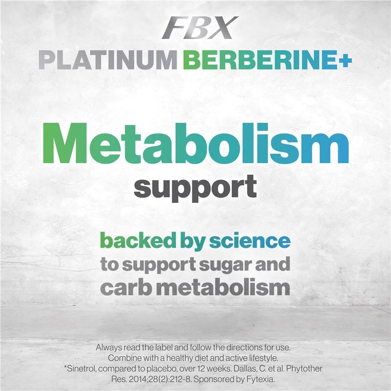 FBX Platinum Berberine+ 30 Capsules