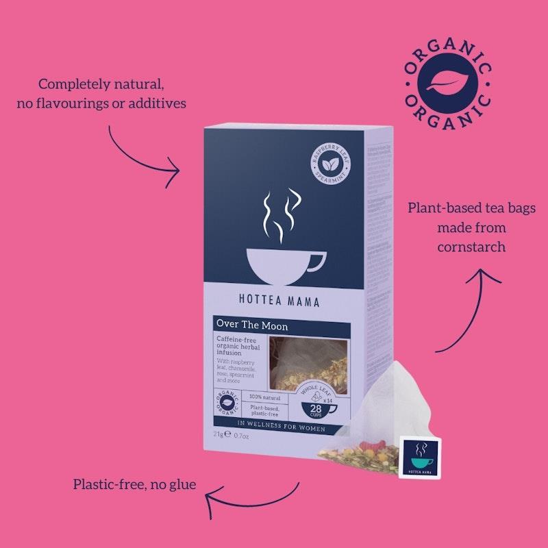 HOTTEA MAMA Organic Over The Moon - Period Support Herbal Blend 1Pack