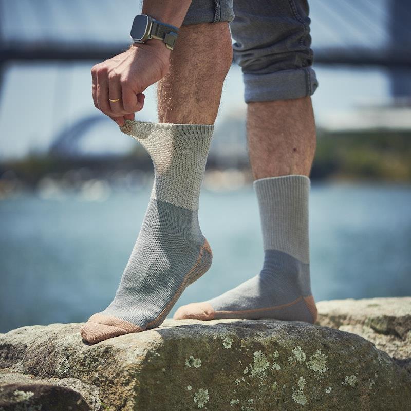 Glucology 6 Pack Mixed Classic Socks - Black White Grey Large