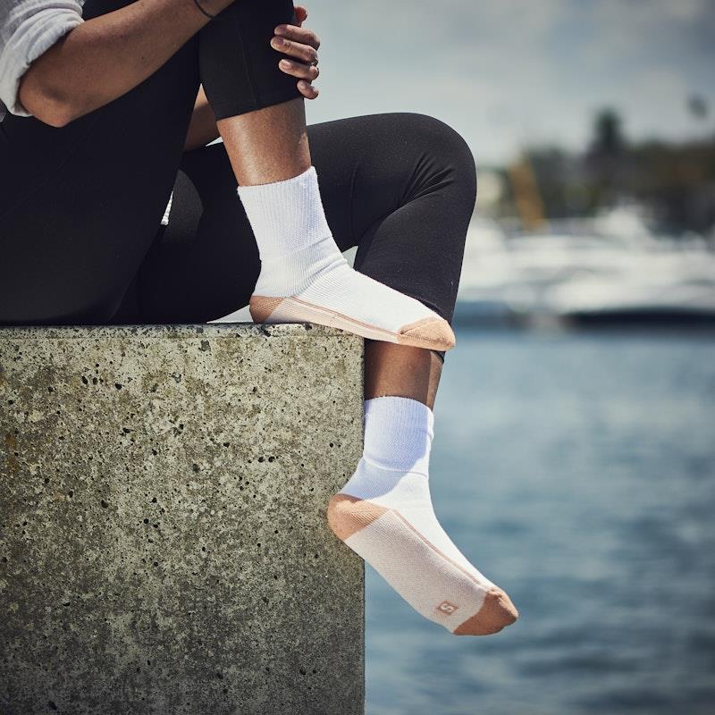 Glucology 6 Pack Mixed Classic Socks - Black White Grey Large